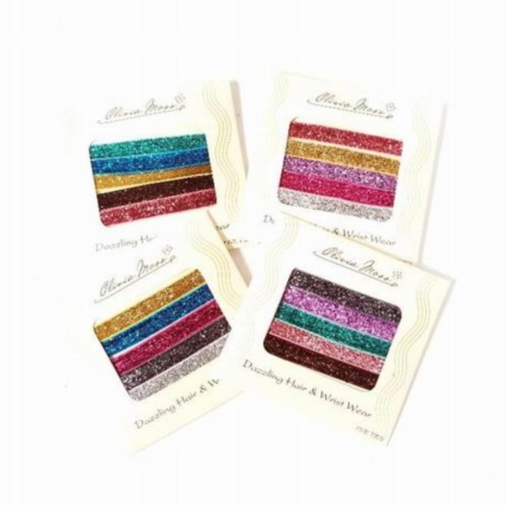 NEW Sparkly Stretchy Hair Tie Packs